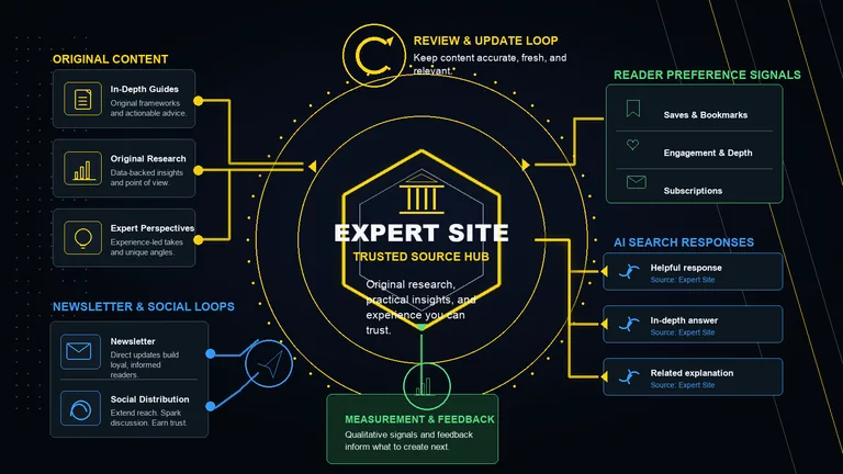 Trusted source system for Preferred Sources in Google AI Search